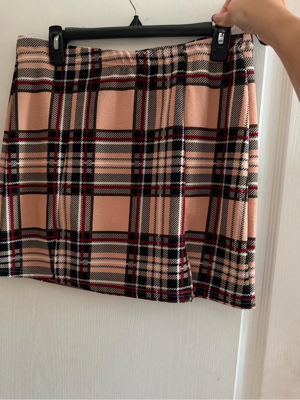 Plaid Pink Mini Skirt - Classic Check Pattern